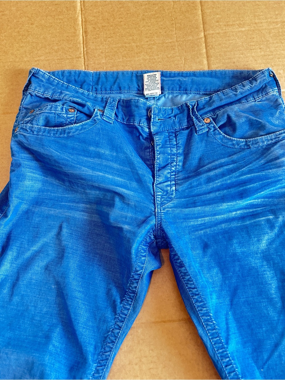 True Religion Men's Bright Blue Relaxed Jeans
